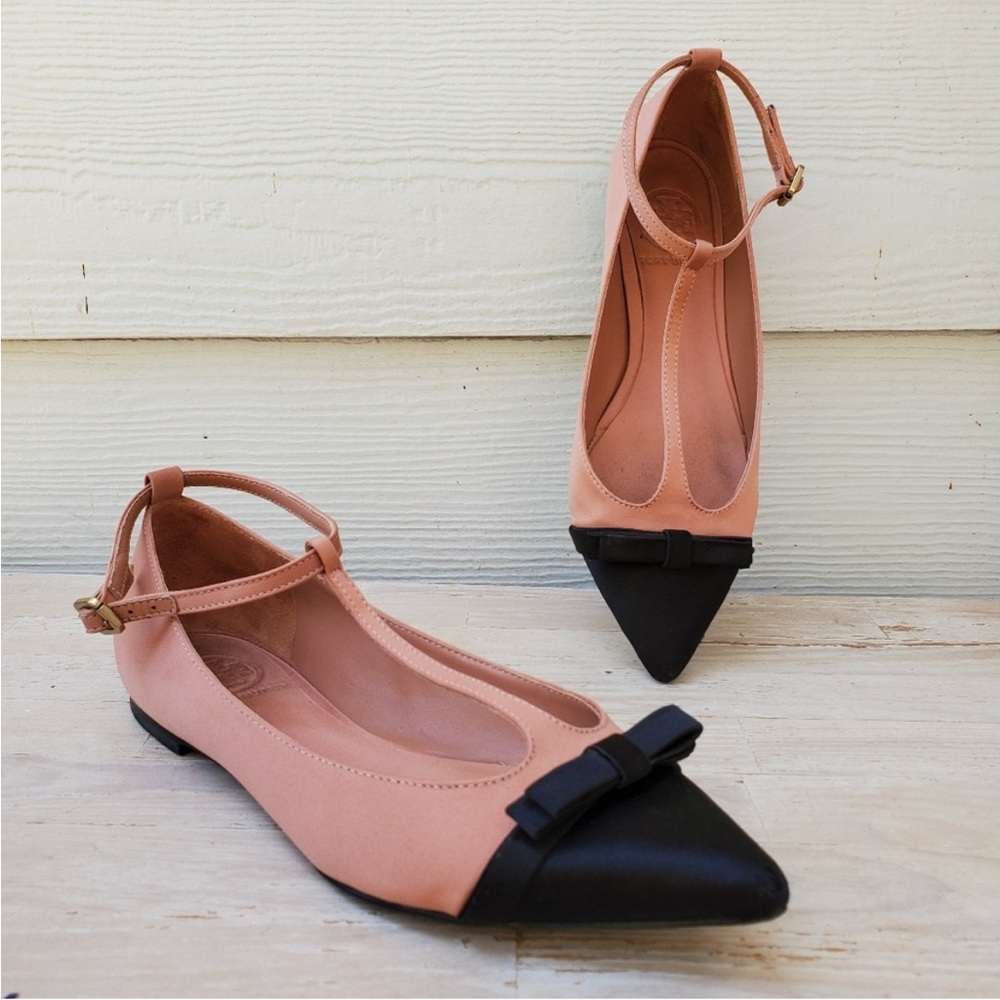 Rare Tory Burch T strap flats